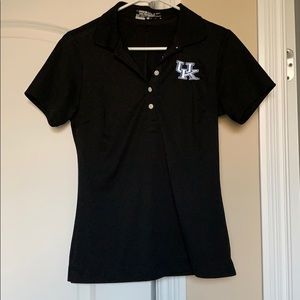 University of Kentucky Dri-fit black polo